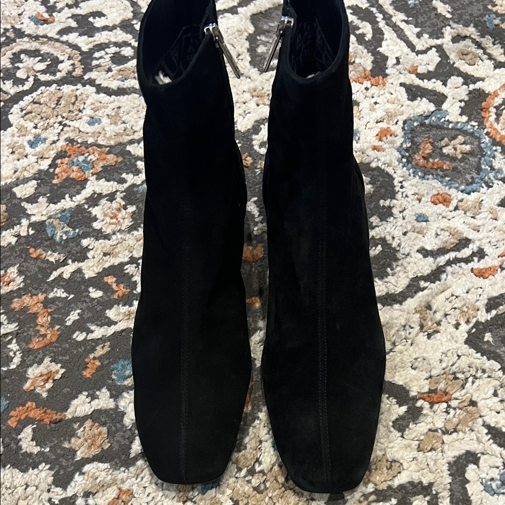 Aquatalia Black Suede Ankle Booties size 11 new